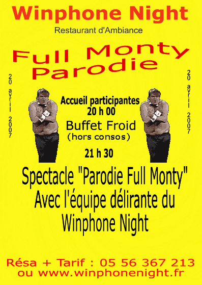 soirée parodie full monty